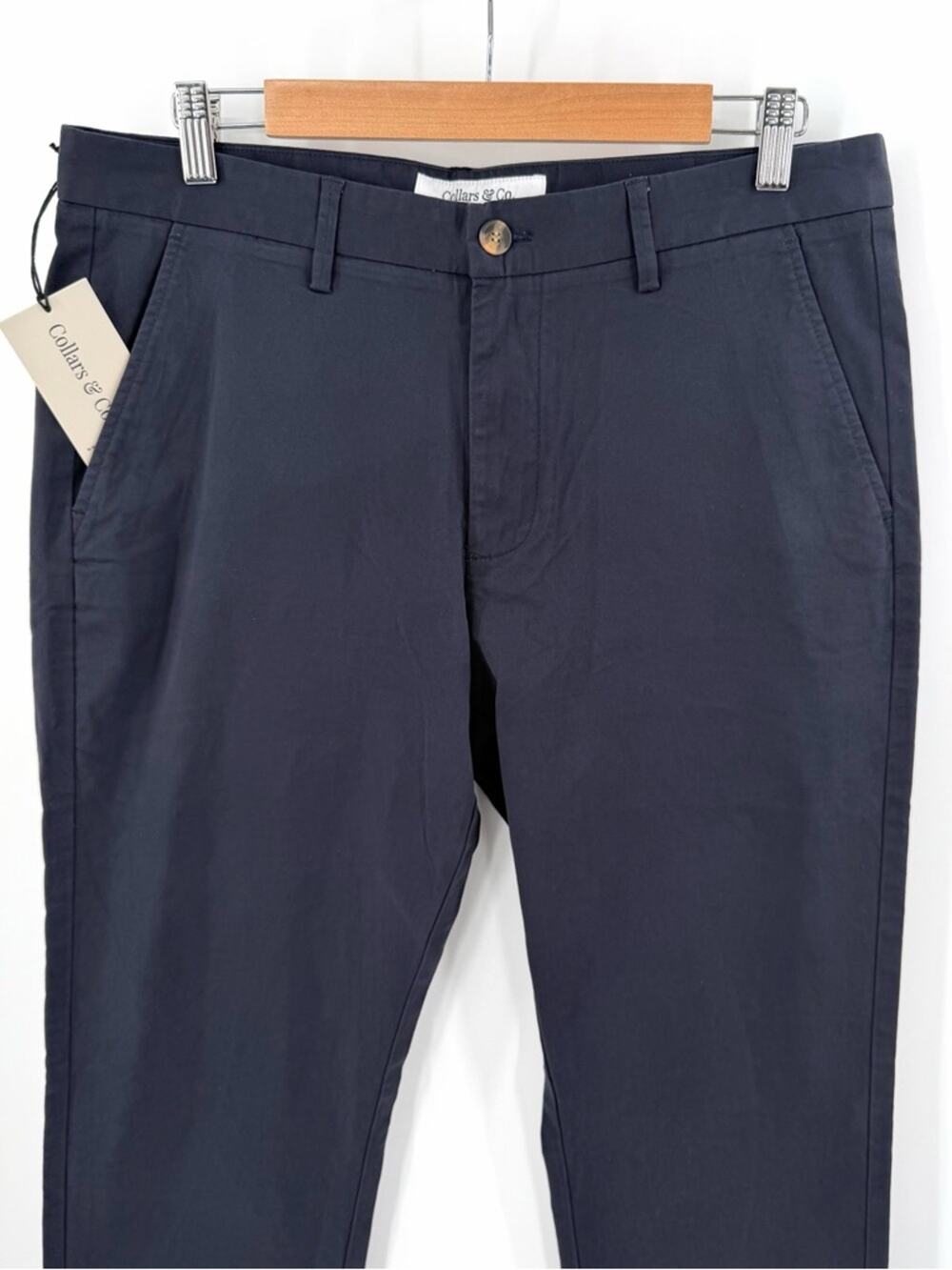 Collars & Co CEO Classic Chino Pant in navy Size 32x32